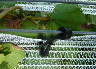 Coverplas Duragard Permanent Side Panel Nets Reinforced Edge Clipped To Wire  » Click to zoom ->